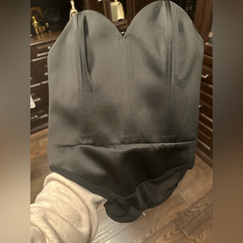 House of CB Black Bodysuit